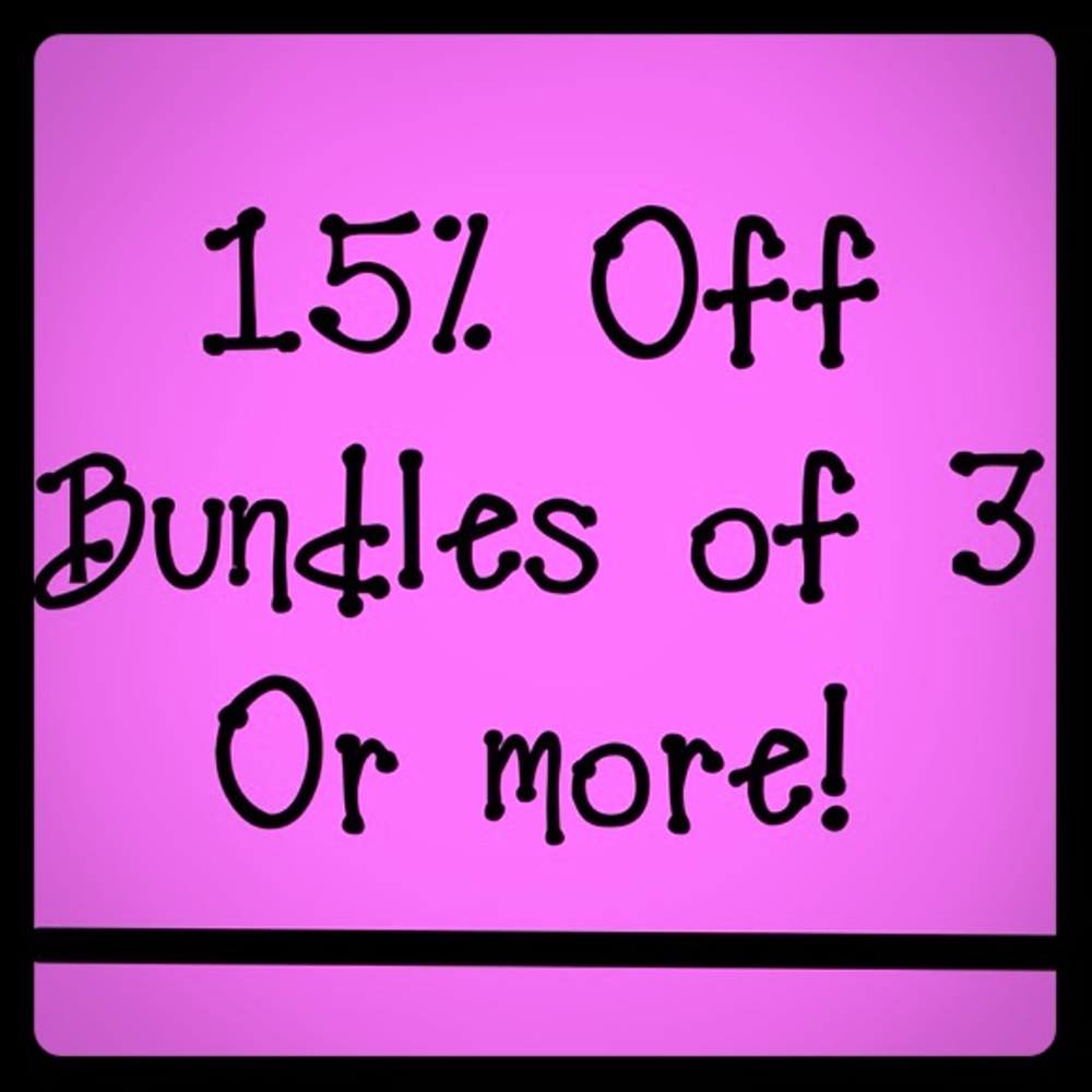 Bundle your items for a discount!